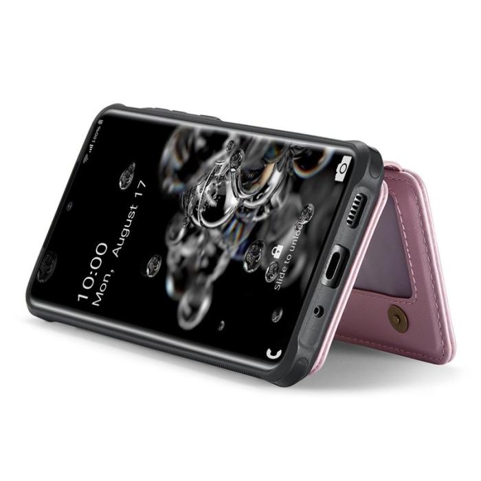 JEEHOOD - JEEHOOD J05 Fodral för Samsung Galaxy S20 Ultra Läder Rosa