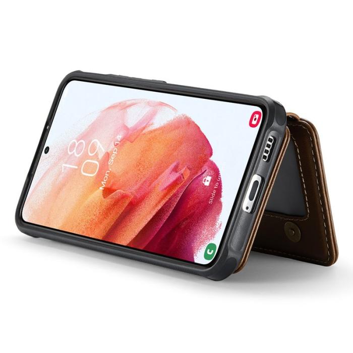 JEEHOOD - JEEHOOD J05 Fodral för Samsung Galaxy S21 5G - Läder - Brun