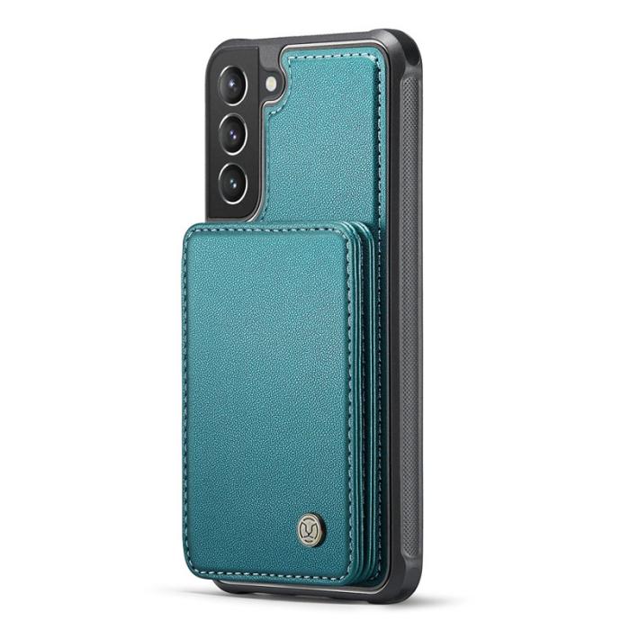 JEEHOOD - JEEHOOD J05 Fodral för Samsung Galaxy S21 5G - Läder Cyan