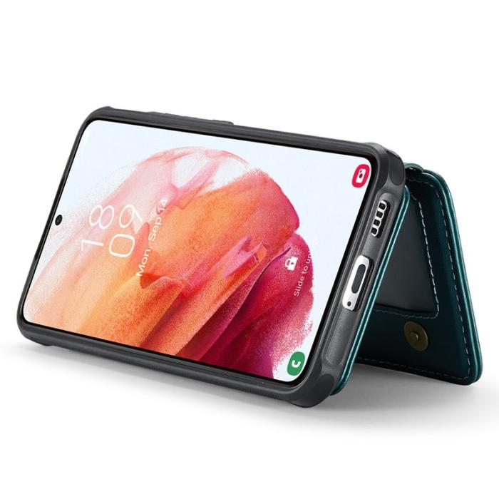 JEEHOOD - JEEHOOD J05 Fodral för Samsung Galaxy S21 5G - Läder Cyan