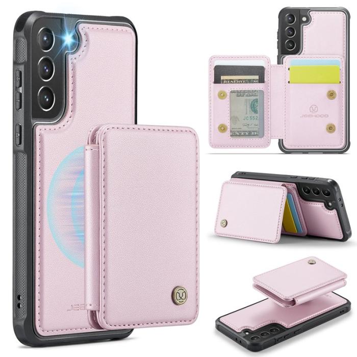 JEEHOOD - JEEHOOD J05 Fodral för Samsung Galaxy S21 5G - Läder Rosa