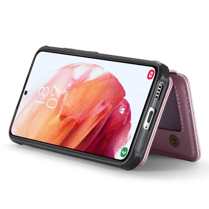 JEEHOOD - JEEHOOD J05 Fodral för Samsung Galaxy S21 5G - Läder Rosa