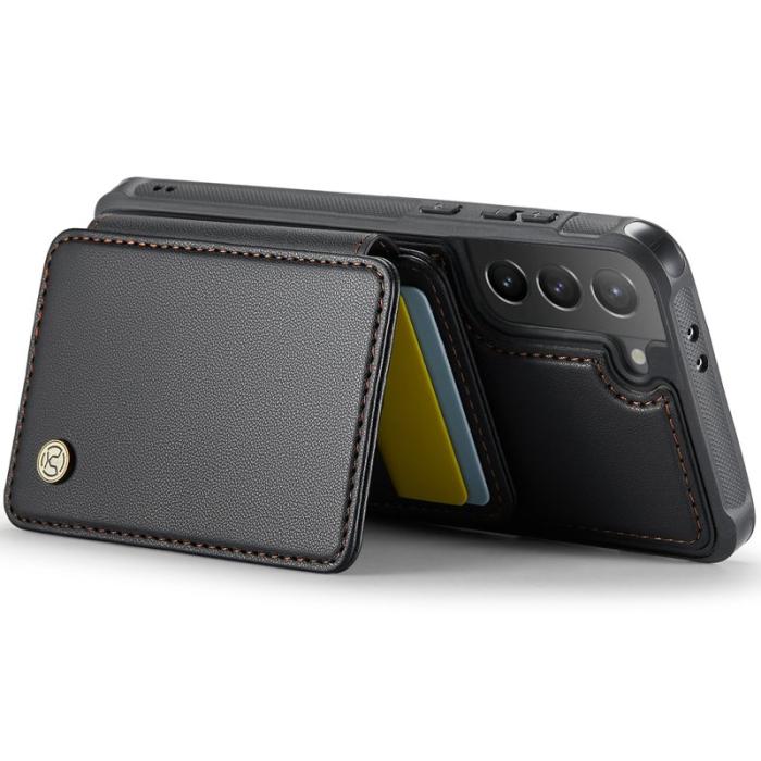 JEEHOOD - JEEHOOD J05 Fodral för Samsung Galaxy S21+ 5G Läder Svart