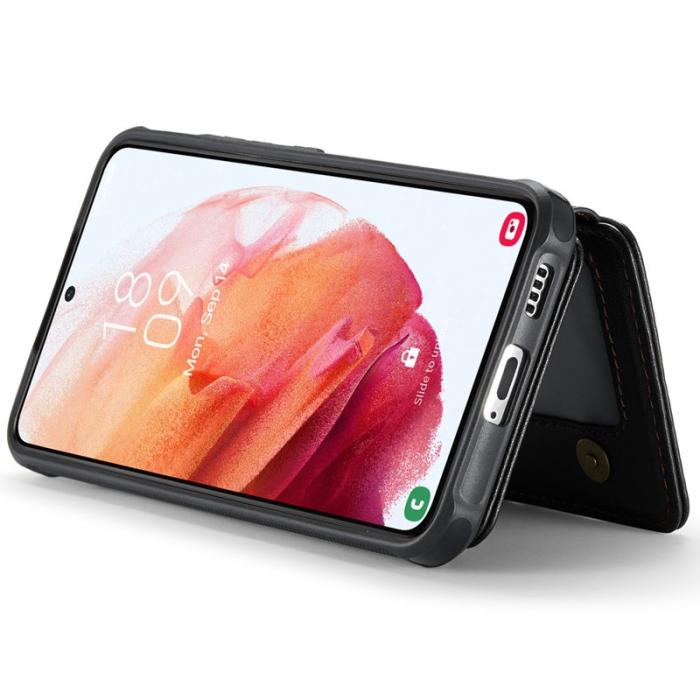 JEEHOOD - JEEHOOD J05 Fodral för Samsung Galaxy S21+ 5G Läder Svart