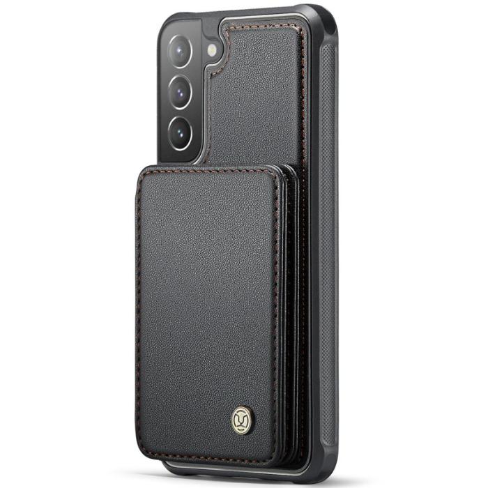 JEEHOOD - JEEHOOD J05 Fodral för Samsung Galaxy S21+ 5G Läder Svart