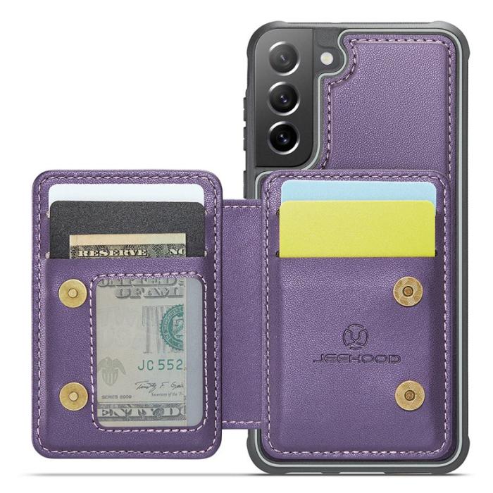 JEEHOOD - JEEHOOD J05 Fodral för Samsung Galaxy S21 FE 5G Läder Lila