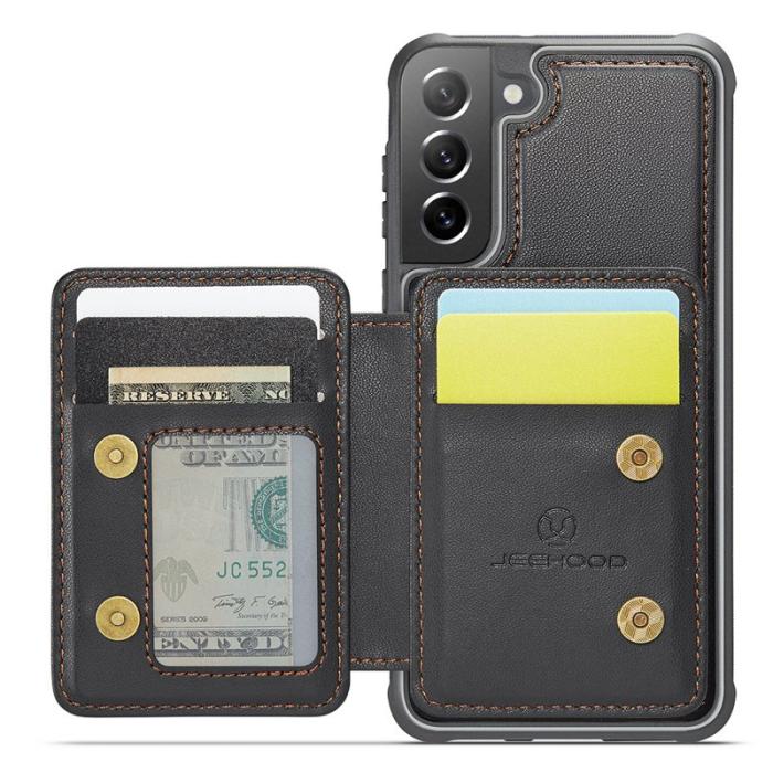 JEEHOOD - JEEHOOD J05 Fodral för Samsung Galaxy S21 FE 5G Läder Svart