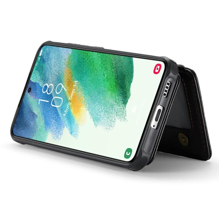 JEEHOOD - JEEHOOD J05 Fodral för Samsung Galaxy S21 FE 5G Läder Svart