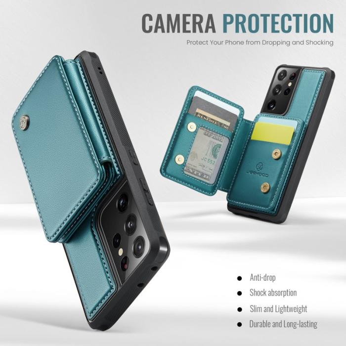 JEEHOOD - JEEHOOD J05 Fodral för Samsung Galaxy S21 Ultra 5G Cyan