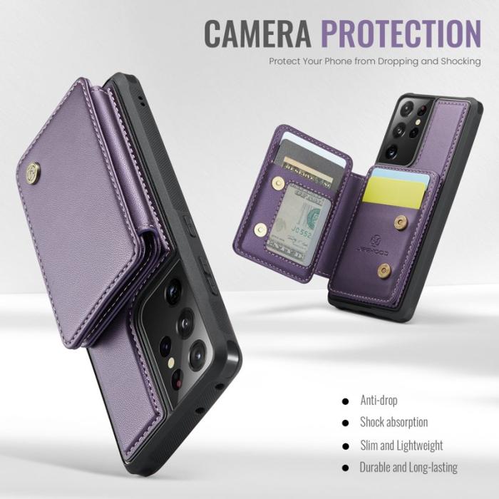JEEHOOD - JEEHOOD J05 Fodral för Samsung Galaxy S21 Ultra 5G Lila