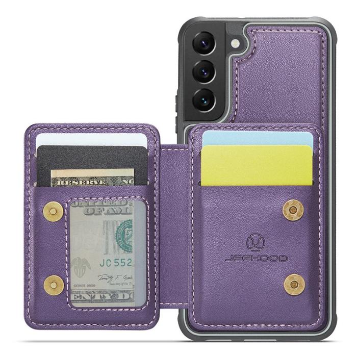 JEEHOOD - JEEHOOD J05 Fodral för Samsung Galaxy S22 5G Läder Lila