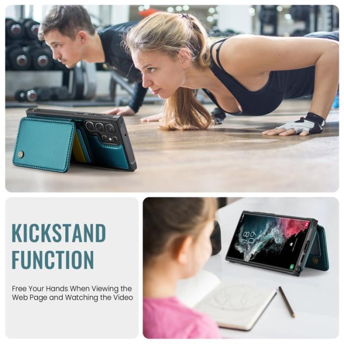 JEEHOOD - JEEHOOD J05 Fodral för Samsung Galaxy S22 Ultra 5G - Blå