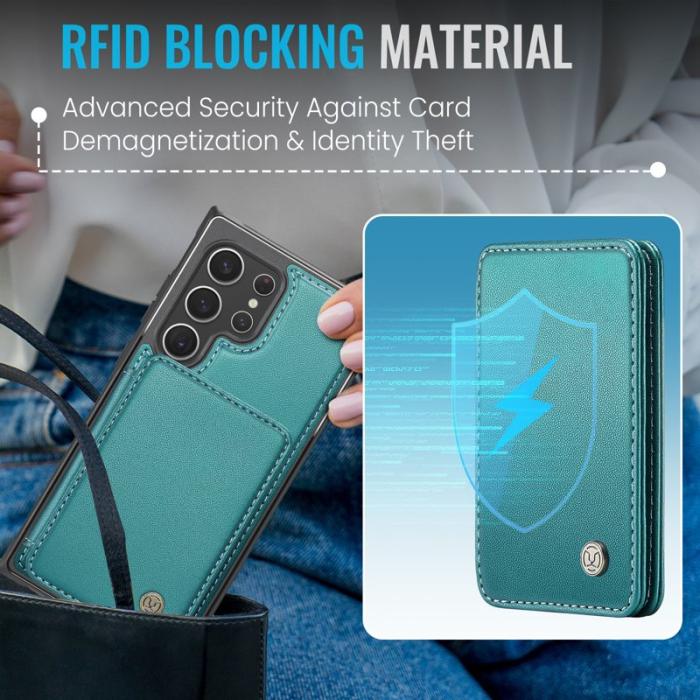 JEEHOOD - JEEHOOD J05 Fodral för Samsung Galaxy S22 Ultra 5G - Blå