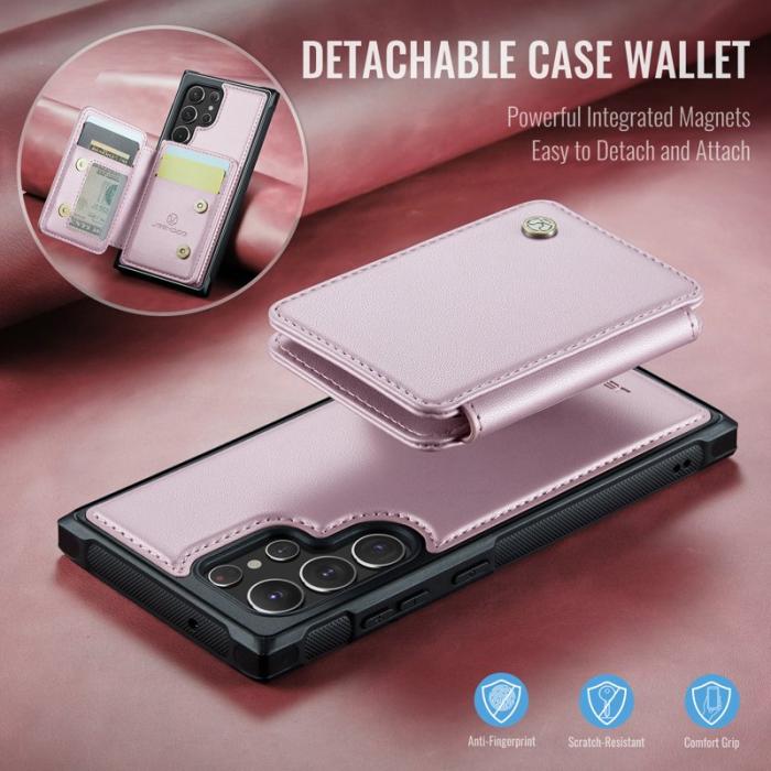 JEEHOOD - JEEHOOD J05 Fodral för Samsung Galaxy S22 Ultra 5G - Rosa