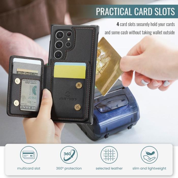 JEEHOOD - JEEHOOD J05 Fodral för Samsung Galaxy S22 Ultra 5G - Svart