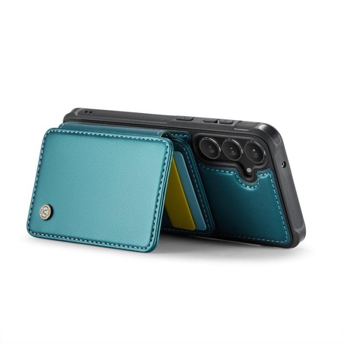 JEEHOOD - JEEHOOD J05 Fodral för Samsung Galaxy S23 FE i läder - Cyan