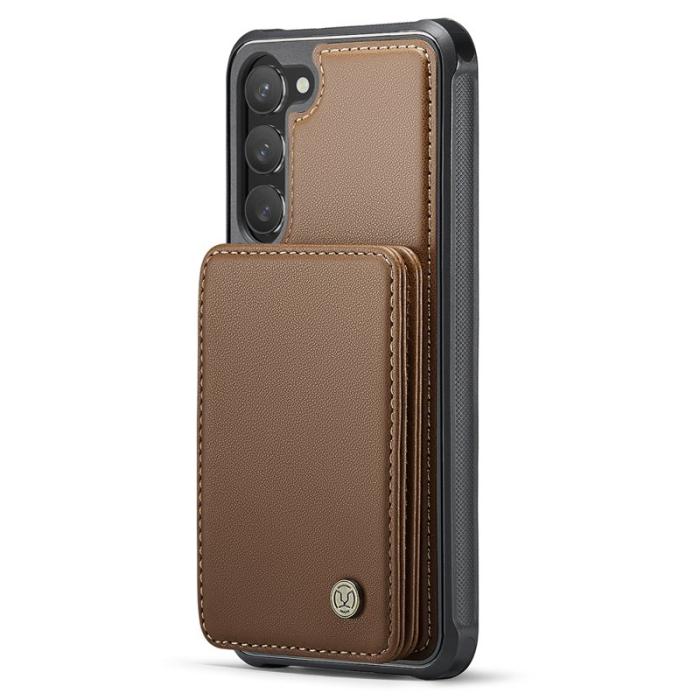 JEEHOOD - JEEHOOD J05 Fodral för Samsung Galaxy S23+ Läder Brun