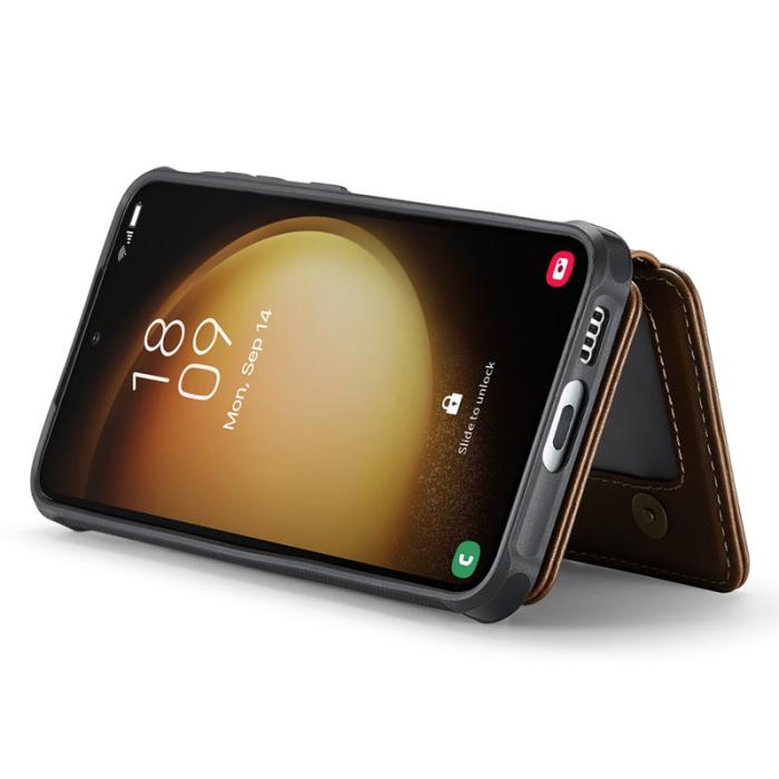 JEEHOOD - JEEHOOD J05 Fodral för Samsung Galaxy S23+ Läder Brun