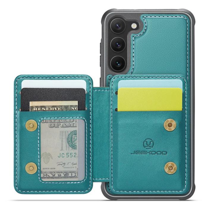 JEEHOOD - JEEHOOD J05 Fodral för Samsung Galaxy S23+ Läder Cyan