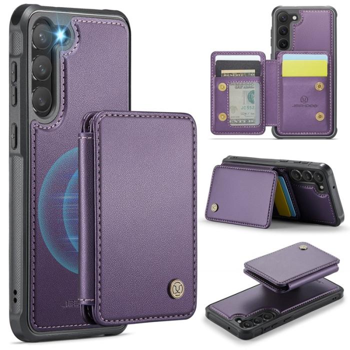 JEEHOOD - JEEHOOD J05 Fodral för Samsung Galaxy S23 Läder Lila