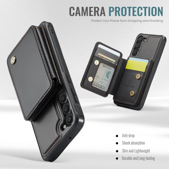 JEEHOOD - JEEHOOD J05 Fodral för Samsung Galaxy S23 Läder Svart