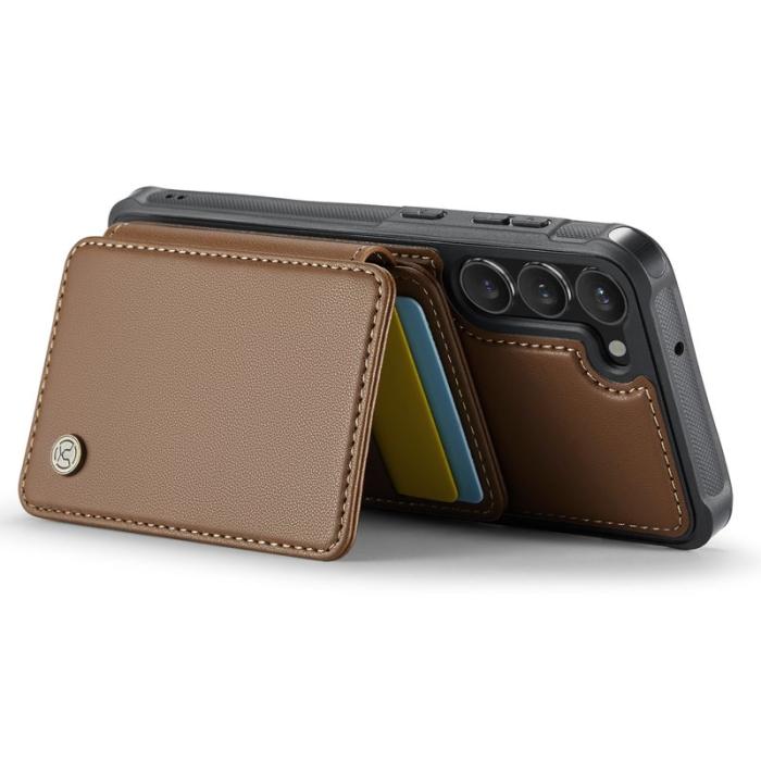 JEEHOOD - JEEHOOD J05 Fodral för Samsung Galaxy S23 Läderbrun