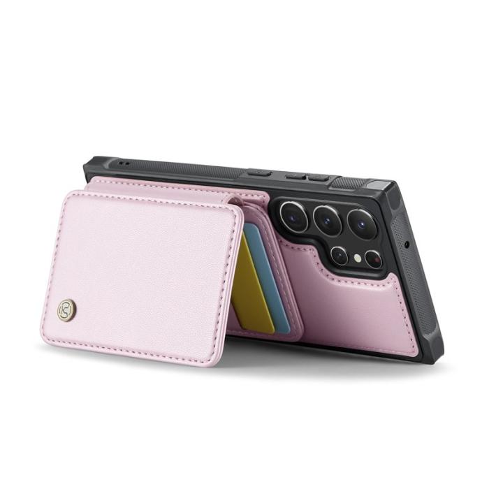 JEEHOOD - JEEHOOD J05 Fodral för Samsung Galaxy S23 Ultra Läder Rosa