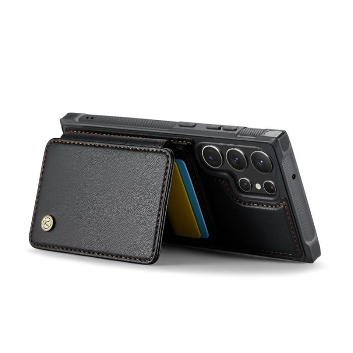 JEEHOOD - JEEHOOD J05 Fodral för Samsung Galaxy S23 Ultra Läder Svart