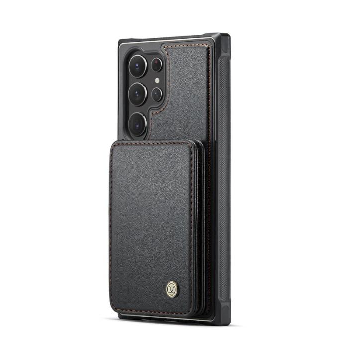 JEEHOOD - JEEHOOD J05 Fodral för Samsung Galaxy S23 Ultra Läder Svart