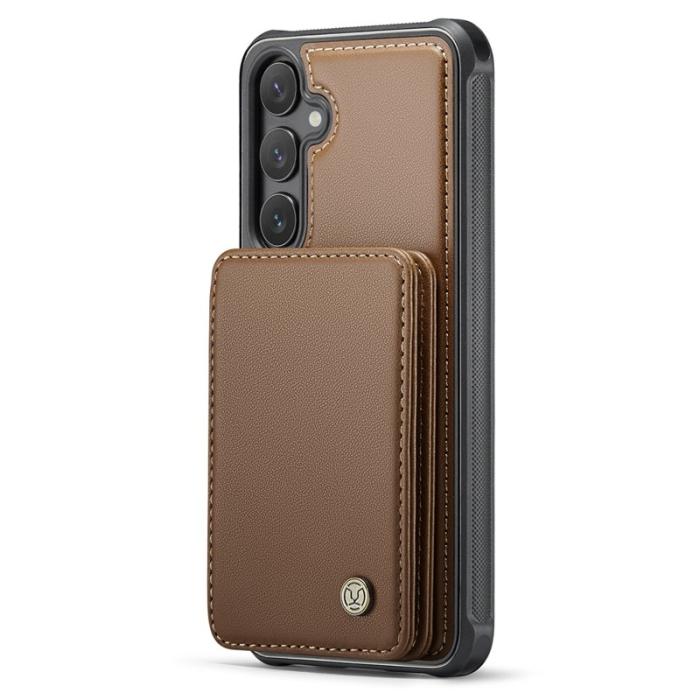 JEEHOOD - JEEHOOD J05 Fodral för Samsung Galaxy S24+ Läder Brun