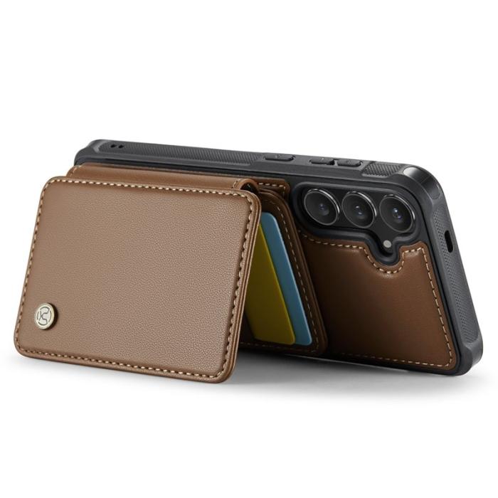 JEEHOOD - JEEHOOD J05 Fodral för Samsung Galaxy S24+ Läder Brun