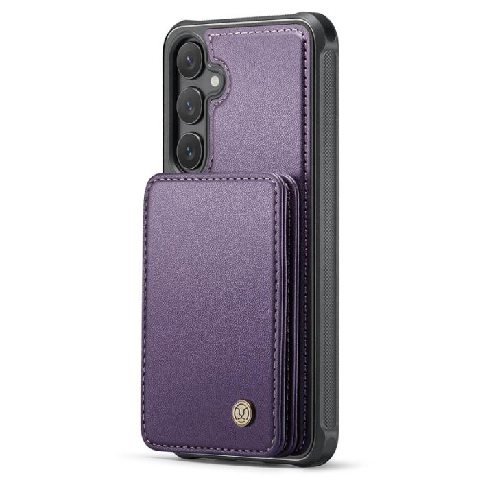 JEEHOOD - JEEHOOD J05 Fodral för Samsung Galaxy S24+ Läder Lila