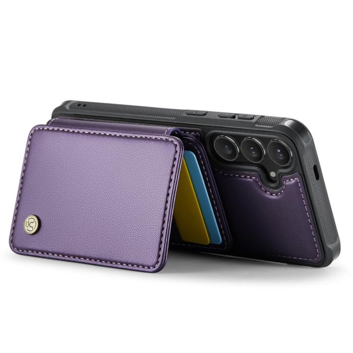 JEEHOOD - JEEHOOD J05 Fodral för Samsung Galaxy S24+ Läder Lila