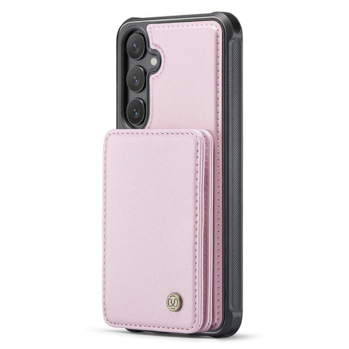 JEEHOOD - JEEHOOD J05 Fodral för Samsung Galaxy S24+ Läder Rosa