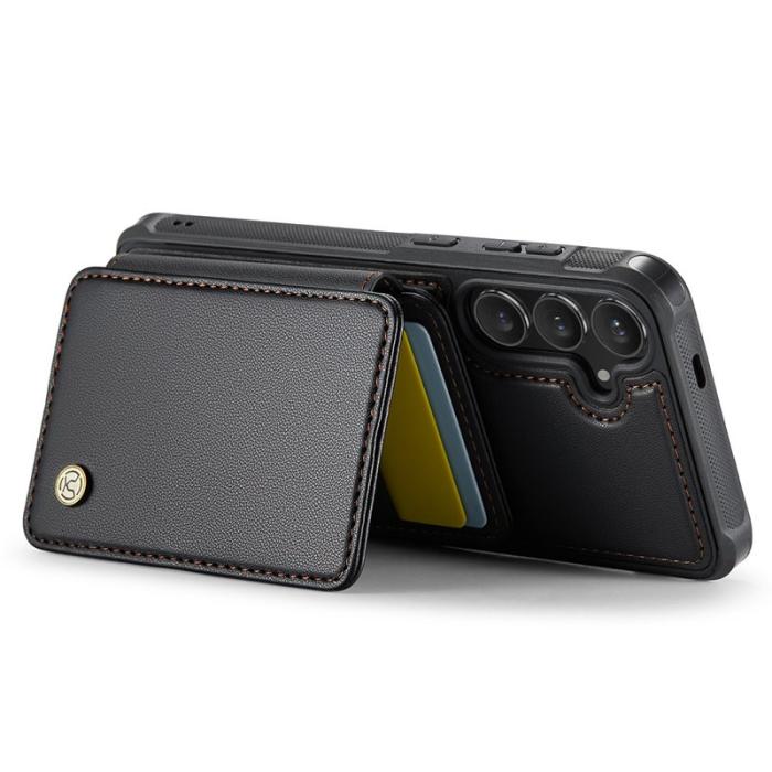 JEEHOOD - JEEHOOD J05 Fodral för Samsung Galaxy S24+ Läder Svart