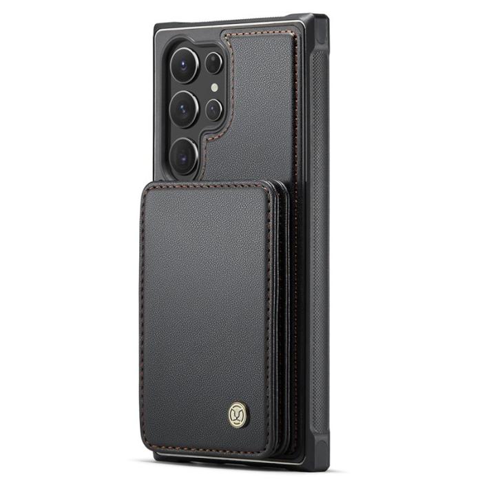 JEEHOOD - JEEHOOD J05 Fodral för Samsung Galaxy S24 Ultra Läder Svart