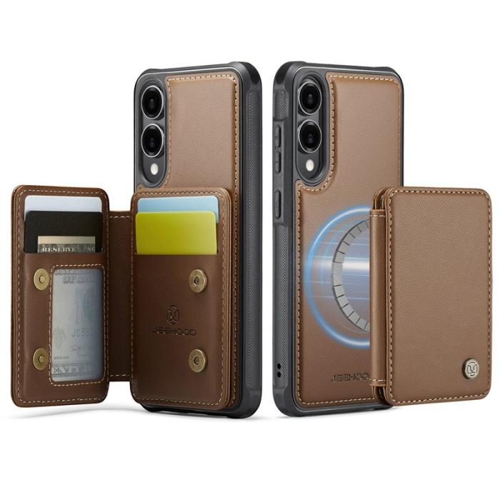 JEEHOOD - JEEHOOD J05 Fodral för Samsung Galaxy S25 Edge - Brun