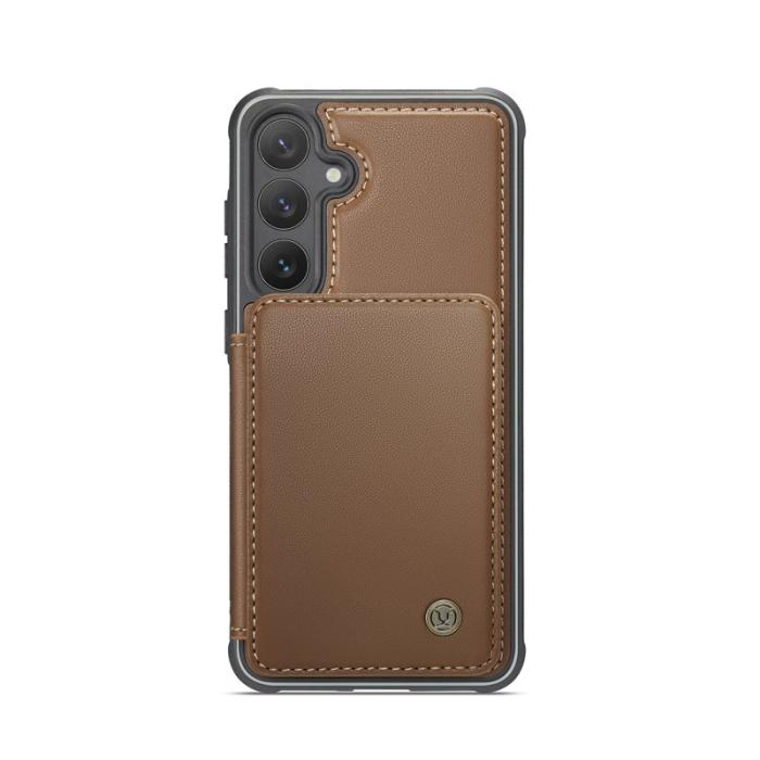 JEEHOOD - JEEHOOD J05 Fodral för Samsung Galaxy S25 i läder - Brun