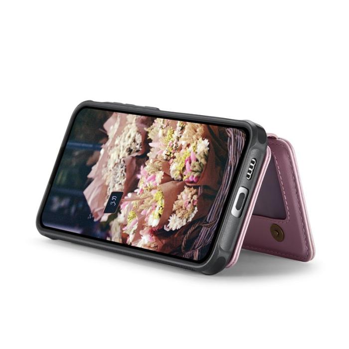 JEEHOOD - JEEHOOD J05 Fodral för Samsung Galaxy S25+ i läder - Rosa