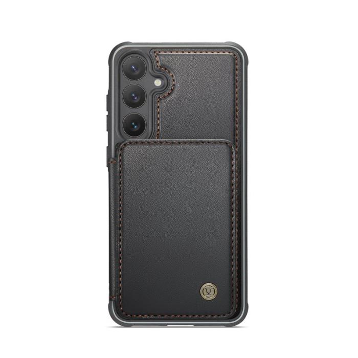 JEEHOOD - JEEHOOD J05 Fodral för Samsung Galaxy S25+ i läder - Svart