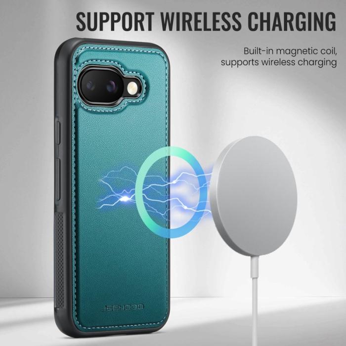 JEEHOOD - JEEHOOD J05 Fodral till Google Pixel 9a i läder - Blå