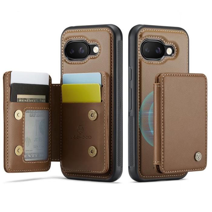 JEEHOOD - JEEHOOD J05 Fodral till Google Pixel 9a i läder - Brun