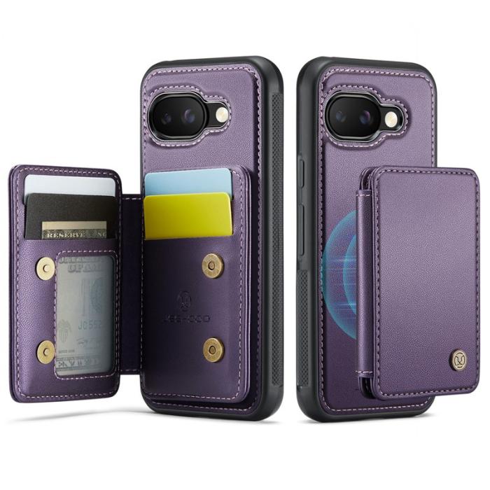 JEEHOOD - JEEHOOD J05 Fodral till Google Pixel 9a i Läder - Lila