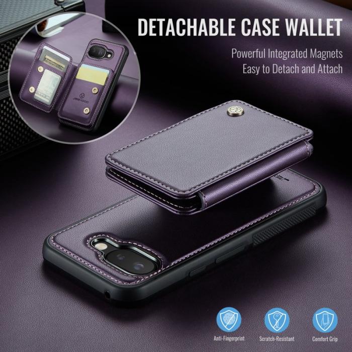 JEEHOOD - JEEHOOD J05 Fodral till Google Pixel 9a i Läder - Lila