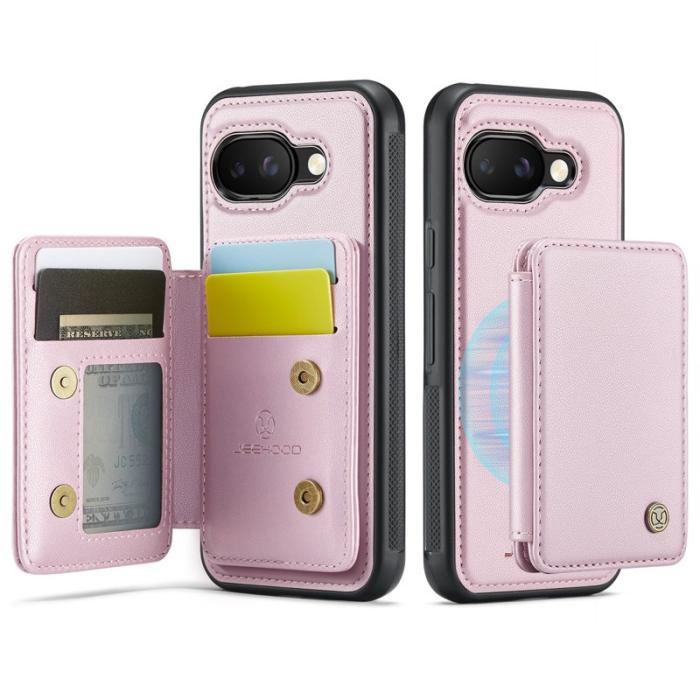 JEEHOOD - JEEHOOD J05 Fodral till Google Pixel 9a i läder - Rosa