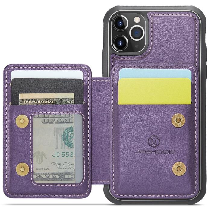 JEEHOOD - JEEHOOD J05 Fodral till iPhone 11 Pro Läder Lila