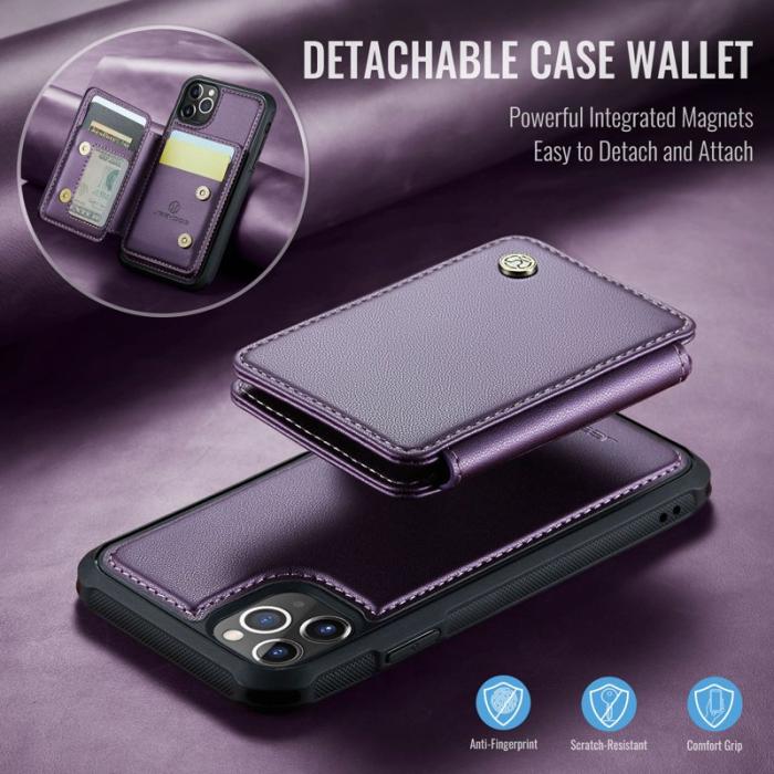 JEEHOOD - JEEHOOD J05 Fodral till iPhone 11 Pro Läder Lila