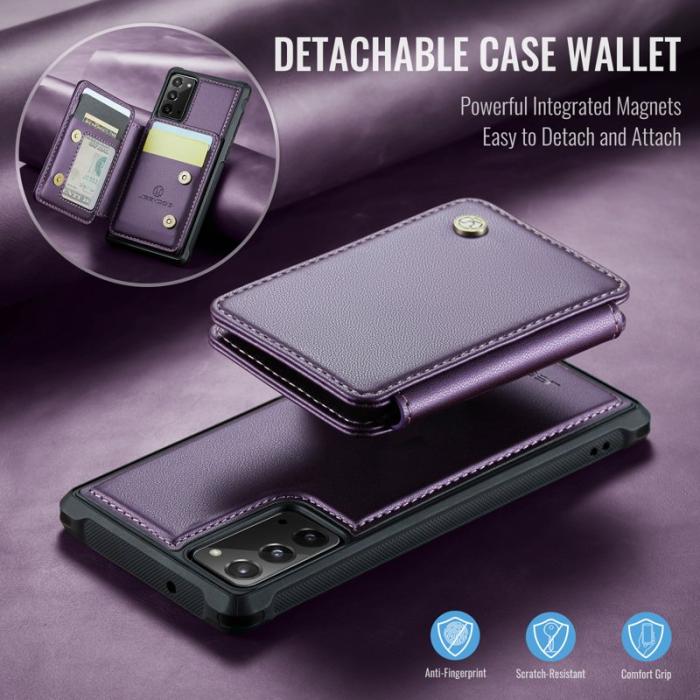 JEEHOOD - JEEHOOD J05 Fodral till Samsung Galaxy Note20 Läder Lila