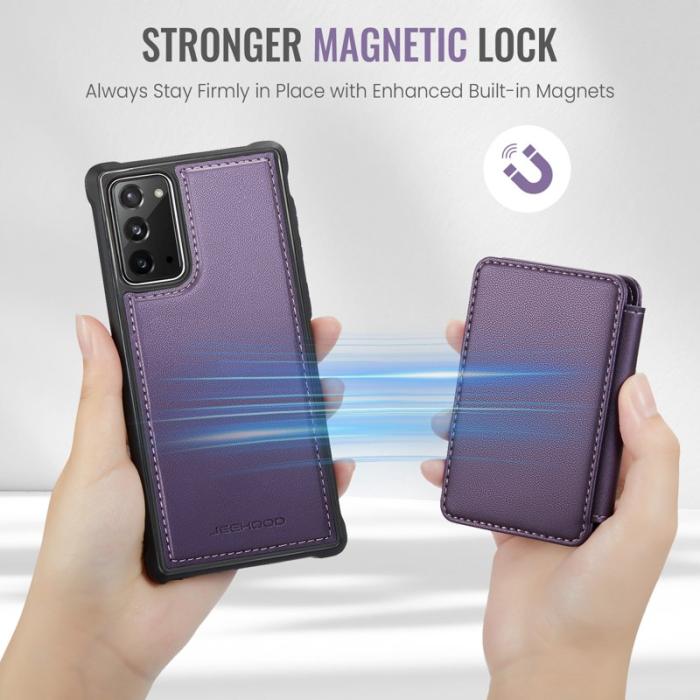 JEEHOOD - JEEHOOD J05 Fodral till Samsung Galaxy Note20 Läder Lila