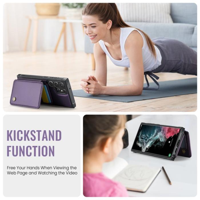 JEEHOOD - JEEHOOD J05 Fodral till Samsung Galaxy S22 Ultra 5G Lila